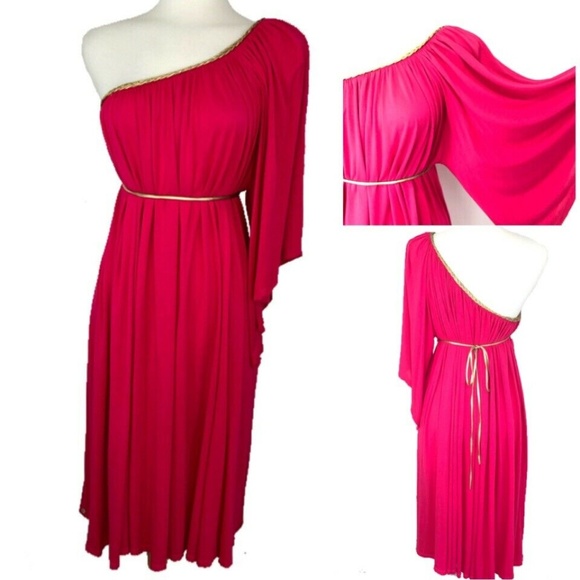 grecian midi dress